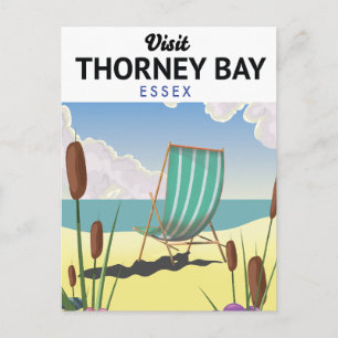 Carte Postale Thorney Bay, Essex Affiche de voyage en bord de me