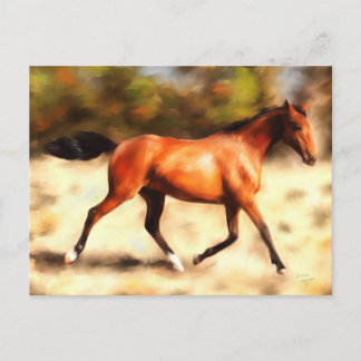 Carte Postale Thoroughbred Spirit Horse Art