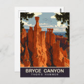Carte Postale Thor's Hammer, Bryce Canyon, Utah, Voyage (Devant / Derrière)