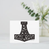 Carte Postale Thors Hammer en noir (Debout devant)