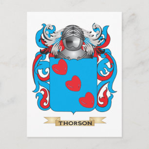 Carte Postale Thorson Family Crest (Armoiries)