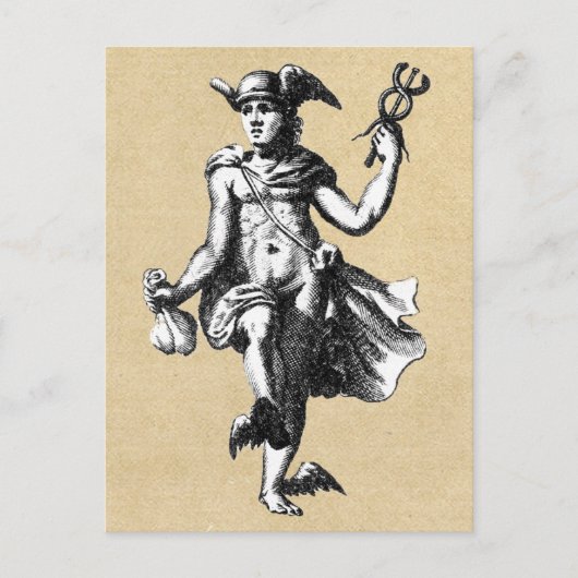 Carte Postale Thoth Hermes Alchimiste médiéval (Devant)