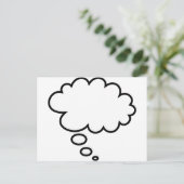 Carte Postale Thought Bubble - ajoutez votre propre texte ! (Debout devant)