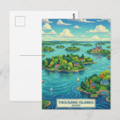 Carte Postale Thousand Islands Ontario Canada (Devant / Derrière)