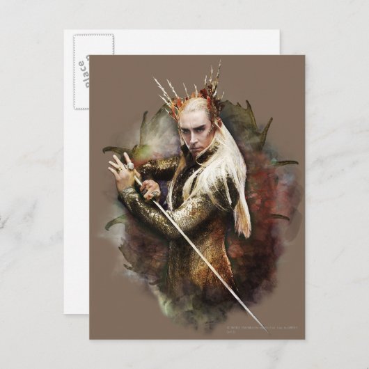 Carte Postale Thranduil avec épée (Devant / Derrière)