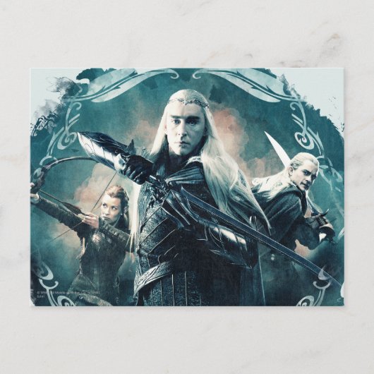 Carte Postale Thranduil, TAURIEL™, & LEGOLAS GREENLEAF™ Graphiqu (Devant)