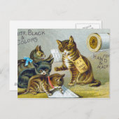 Carte Postale Thread Trade Card, 1880 (Devant / Derrière)