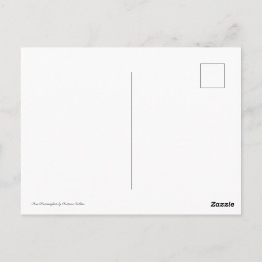 Carte Postale Three Hummingbirds  (Dos)