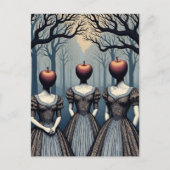 Carte Postale Three Women With Apple Heads in Forest (Devant)