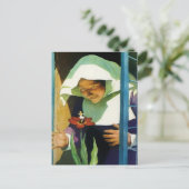 Carte Postale "Thumbelina" Fairy Art par NC Wyeth (Debout devant)