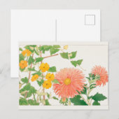 Carte Postale Thunbergia, aster de Chine par Tanigami Konan (Devant / Derrière)