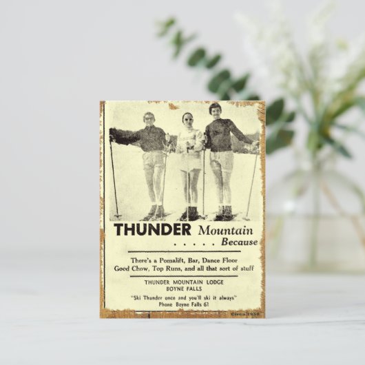 Carte postale Thunder Mountain (Debout devant)