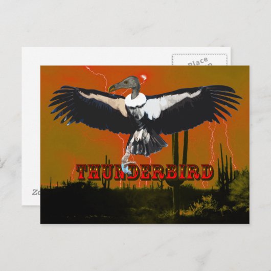 Carte postale Thunderbird (Devant / Derrière)