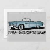 Carte Postale Thunderbird 1956 (Devant / Derrière)