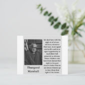 Carte Postale Thurgood Marshall (Debout devant)