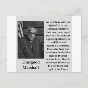 Carte Postale Thurgood Marshall
