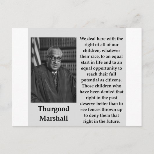 Carte Postale Thurgood Marshall (Devant)