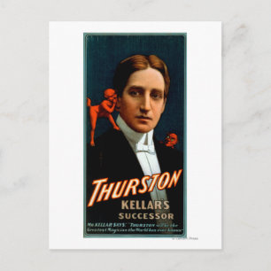 Carte Postale Thurston, Diable lui racontant des secrets Magie