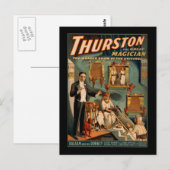 Carte Postale Thurston le grand magicien (Devant / Derrière)