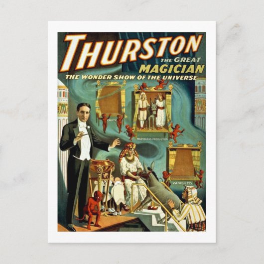 Carte Postale Thurston le Magicien - Le Spectacle des merveilles (Devant)