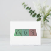 Carte Postale Thuy comme Thorium Uranium Yttrium (Debout devant)