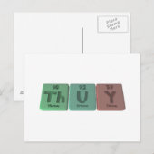 Carte Postale Thuy comme Thorium Uranium Yttrium (Devant / Derrière)