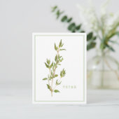 Carte postale THYME FRAÎCHE (Debout devant)