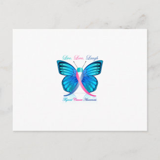 Carte Postale Thyroid Papillon - Live Love Laugh