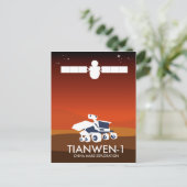 Carte Postale Tianwen-1 art spatial chinois (Debout devant)