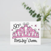 Carte Postale Tiara 50e anniversaire Reine LT (Debout devant)
