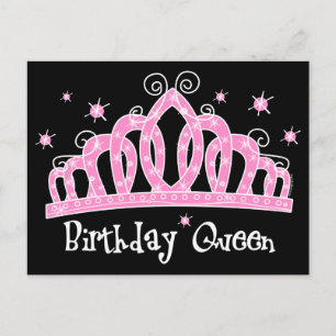 Carte Postale Tiara Birthday