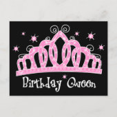 Carte Postale Tiara Birthday (Devant)