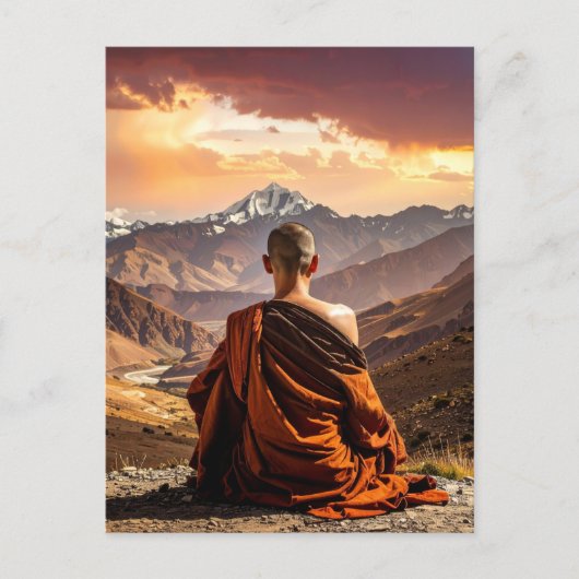 Carte Postale Tibet - Bouddhisme - Méditation (Devant)