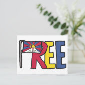 Carte Postale Tibet libre (Debout devant)