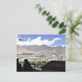 Carte Postale Tibet, Vue aérienne de Lhassa, Chine (Debout devant)