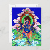 Carte Postale Tibétain Thangka Ucchusma (Devant / Derrière)