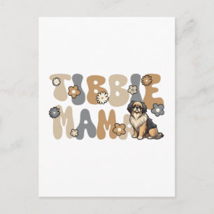 Carte Postale Tibetan Spaniel Groovy Tibbie Maman