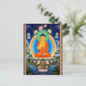 Carte Postale Tibetan Thangka Prabhutaratna Bouddha (Debout devant)