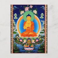 Tibetan Thangka Prabhutaratna Bouddha