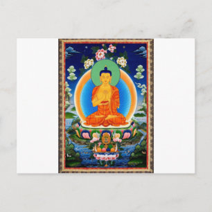 Carte Postale Tibetan Thangka Prabhutaratna Bouddha