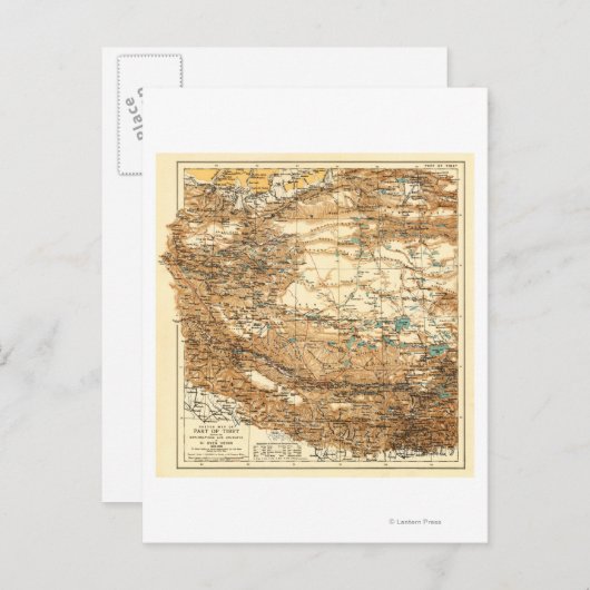 Carte Postale TibetCarte panoramiqueTibet (Devant / Derrière)