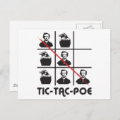 CARTE POSTALE TIC-TAC-POE (Devant / Derrière)