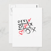 Carte Postale tic-tac-toe (Devant / Derrière)