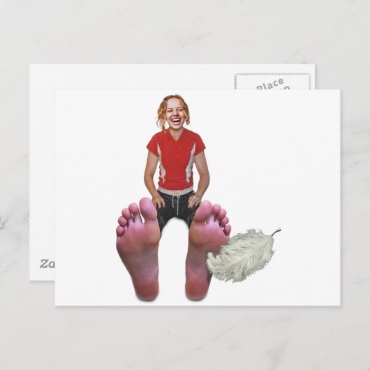 Carte Postale Ticker mes pieds (Devant / Derrière)