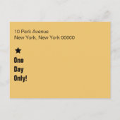 Carte postale Ticket To Fun Save The Date (Dos)