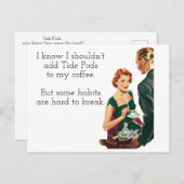 Carte postale Tide Pods Café Lady (Devant / Derrière)