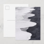 Carte Postale Tide Washes Sur Black Beach (Devant / Derrière)