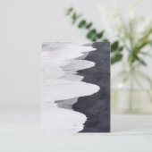 Carte Postale Tide Washes Sur Black Beach (Debout devant)