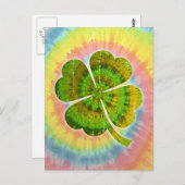 Carte Postale Tie Dye Clover (Devant / Derrière)