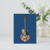 Carte Postale Tie Dye Guitare (Debout devant)